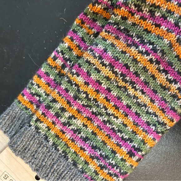 Multicolour Hand Made Knit Socks - Picture 2 of 5